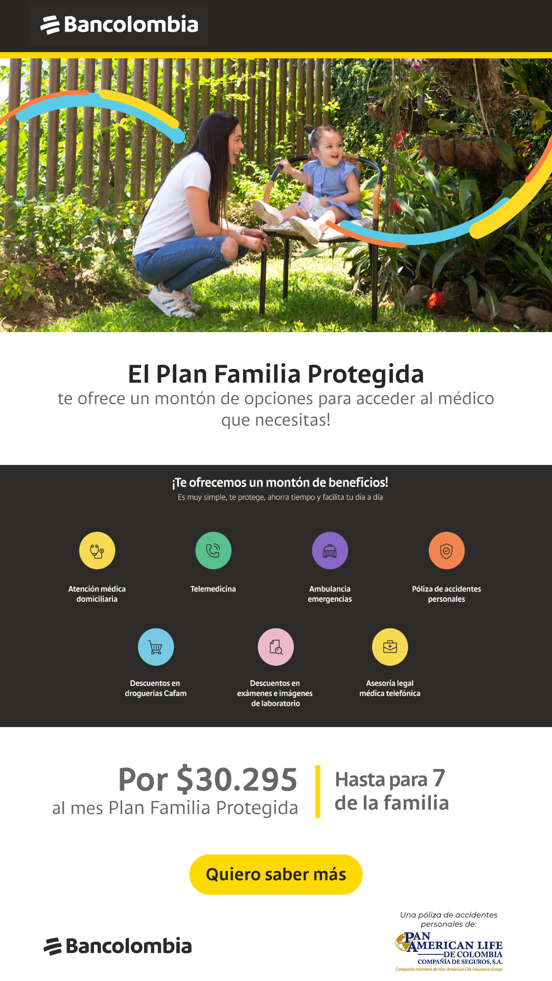 PLan Familia Protegida de Bancolombia